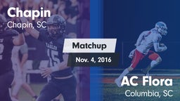 Matchup: Chapin vs. AC Flora  2016