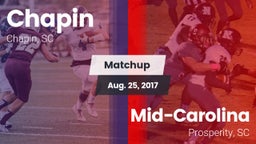 Matchup: Chapin vs. Mid-Carolina  2017
