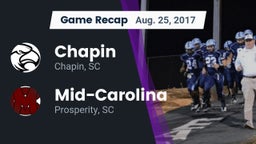 Recap: Chapin  vs. Mid-Carolina  2017