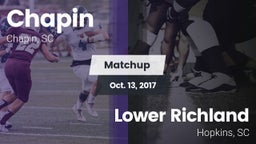 Matchup: Chapin vs. Lower Richland  2017