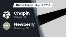 Recap: Chapin  vs. Newberry  2018