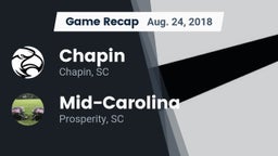 Recap: Chapin  vs. Mid-Carolina  2018