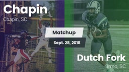 Matchup: Chapin vs. Dutch Fork  2018