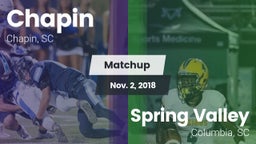 Matchup: Chapin vs. Spring Valley  2018