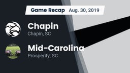 Recap: Chapin  vs. Mid-Carolina  2019