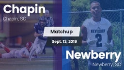 Matchup: Chapin vs. Newberry  2019