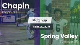 Matchup: Chapin vs. Spring Valley  2019