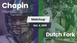 Matchup: Chapin vs. Dutch Fork  2019