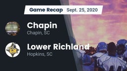 Recap: Chapin  vs. Lower Richland  2020