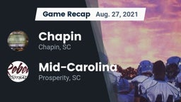Recap: Chapin  vs. Mid-Carolina  2021