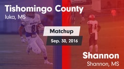 Matchup: Tishomingo County vs. Shannon  2016