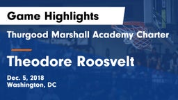 Thurgood Marshall Academy Charter vs Theodore Roosvelt Game Highlights - Dec. 5, 2018