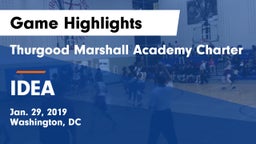 Thurgood Marshall Academy Charter vs IDEA Game Highlights - Jan. 29, 2019