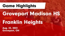 Groveport Madison HS vs Franklin Heights  Game Highlights - Aug. 23, 2022