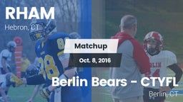 Matchup: RHAM vs. Berlin Bears - CTYFL 2016