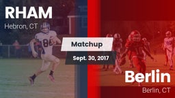 Matchup: RHAM vs. Berlin  2017