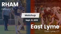 Matchup: RHAM vs. East Lyme  2019