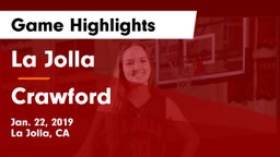 La Jolla  vs Crawford  Game Highlights - Jan. 22, 2019