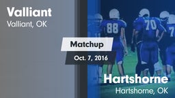 Matchup: Valliant vs. Hartshorne  2016