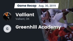 Recap: Valliant  vs. Greenhill Academy 2019