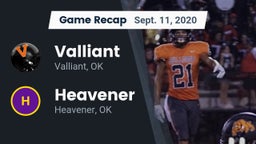Recap: Valliant  vs. Heavener  2020