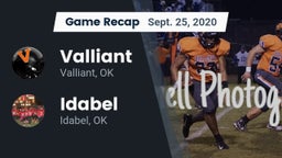 Recap: Valliant  vs. Idabel  2020