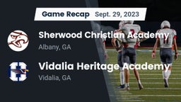 Recap: Sherwood Christian Academy  vs. Vidalia Heritage Academy 2023