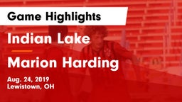 Indian Lake  vs Marion Harding  Game Highlights - Aug. 24, 2019