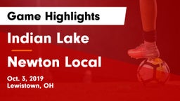 Indian Lake  vs Newton Local Game Highlights - Oct. 3, 2019