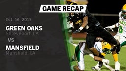 Green Oaks football highlights Recap: Green Oaks  vs. Mansfield  2015