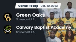 Recap: Green Oaks  vs. Calvary Baptist Academy  2023