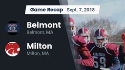 Recap: Belmont  vs. Milton  2018
