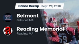 Recap: Belmont  vs. Reading Memorial  2018