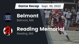 Recap: Belmont  vs. Reading Memorial  2022