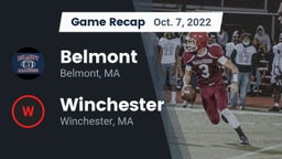 Recap: Belmont  vs. Winchester  2022