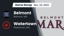 Recap: Belmont  vs. Watertown  2022