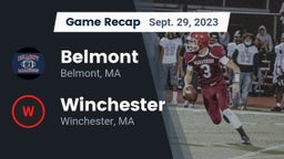 Recap: Belmont  vs. Winchester  2023