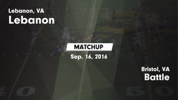 Matchup: Lebanon vs. Battle  2016