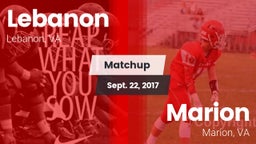 Matchup: Lebanon vs. Marion  2017
