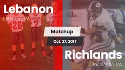 Matchup: Lebanon vs. Richlands  2017
