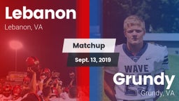 Matchup: Lebanon vs. Grundy  2019