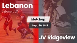 Matchup: Lebanon vs. JV Ridgeview 2019