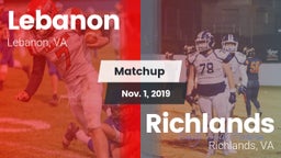 Matchup: Lebanon vs. Richlands  2019