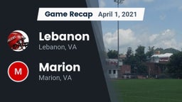 Recap: Lebanon  vs. Marion  2021
