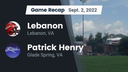 Recap: Lebanon  vs. Patrick Henry  2022