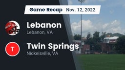 Recap: Lebanon  vs. Twin Springs  2022