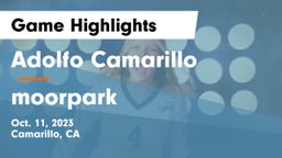 Adolfo Camarillo  vs moorpark  Game Highlights - Oct. 11, 2023