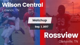 Matchup: Wilson Central vs. Rossview  2017