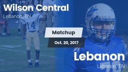 Matchup: Wilson Central vs. Lebanon  2017