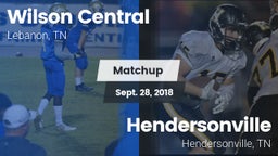 Matchup: Wilson Central vs. Hendersonville  2018